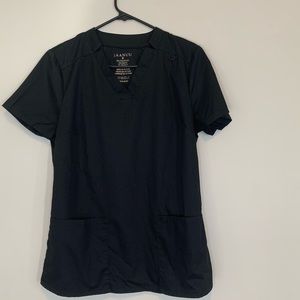 Jaanuu Scrubs Top Black Size S
